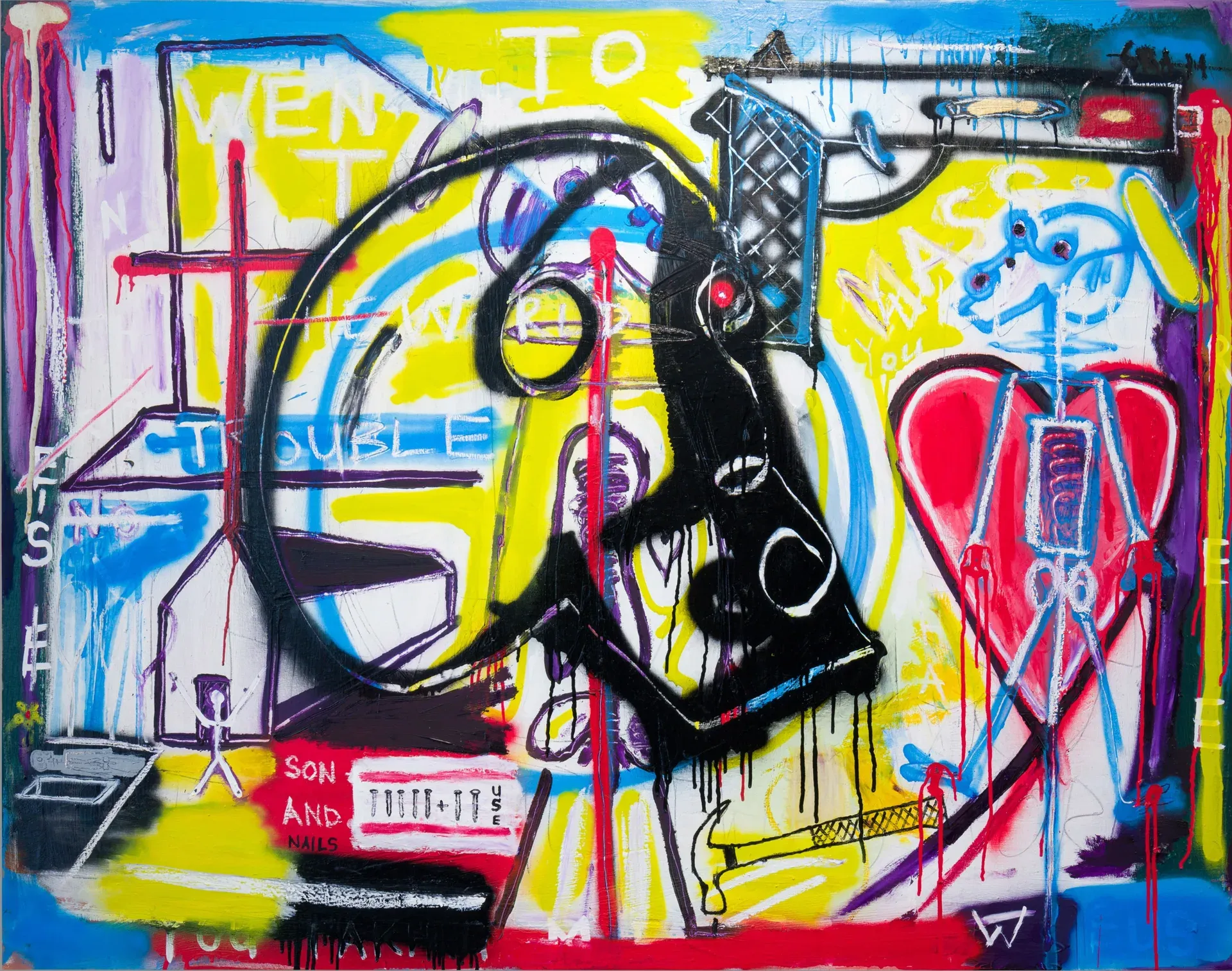 10. Son and Nails -1145mm H x 1460mm W Mixed Media on Canvas €4800