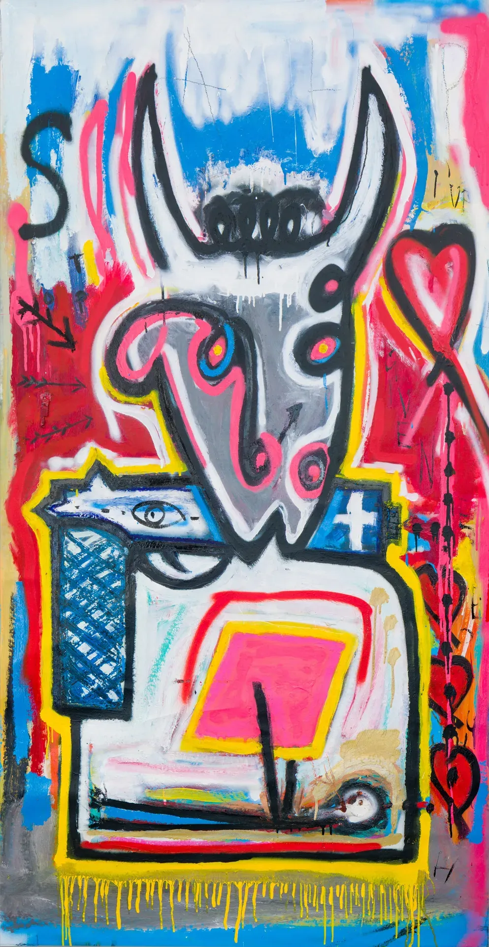 04. Ive Given Enough- 2000mm H x 1000mm W Mixed Media on Canvas €10200